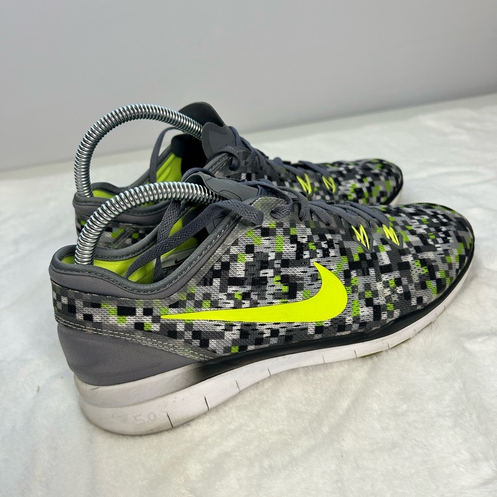 Nike Free 5.0 Running Shoes Gray Volt Lightweight Sneakers Womens